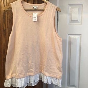 J.Crew XL Light Pink Tank Top